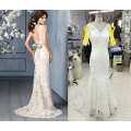 Spanish Designer Sweep Train Wedding Dress